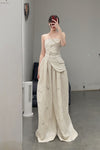marc le bihanless strap jacket 2643 off White rice white